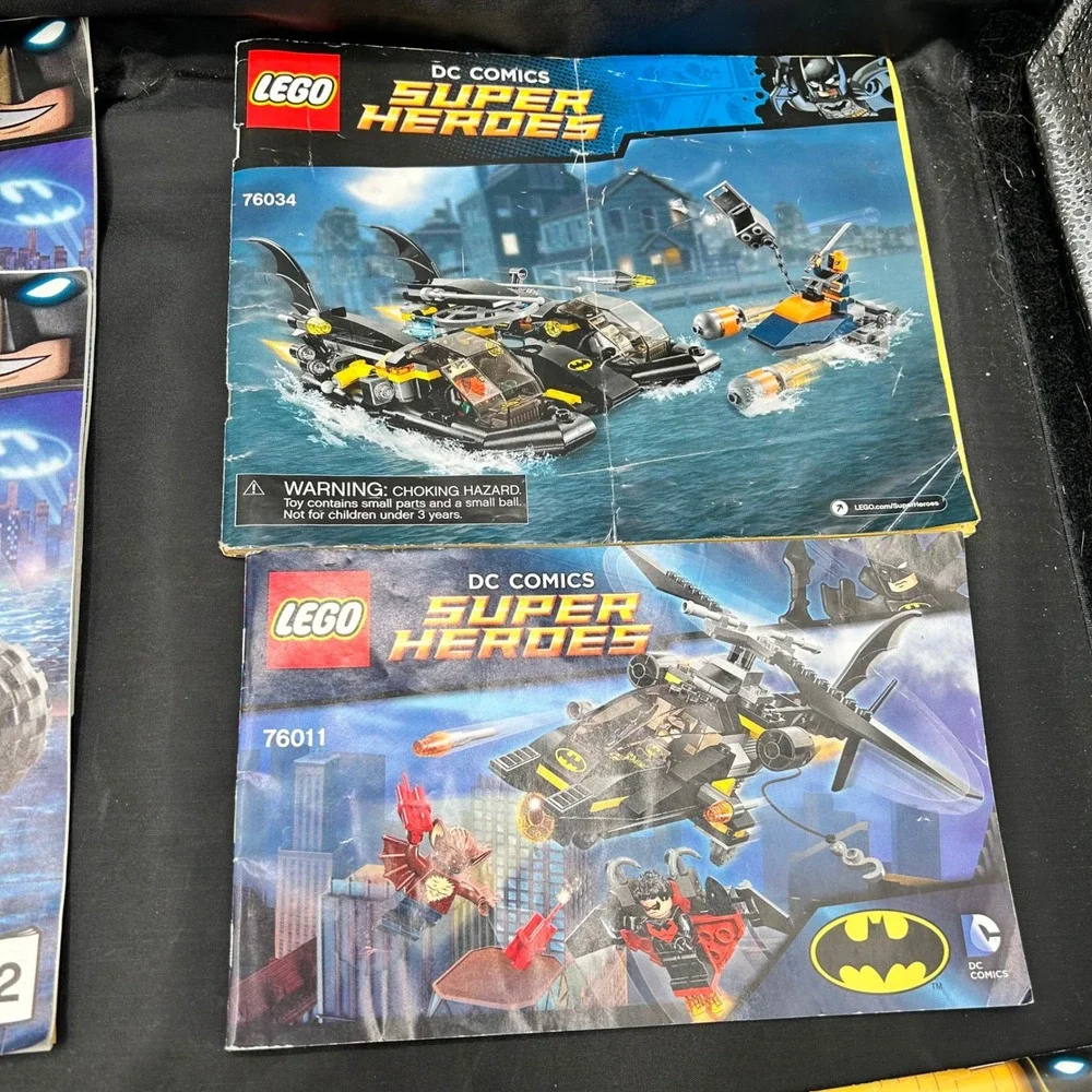 LEGO Batman DC Comics‎ Super Heroes Movie Lot of 7 Building Instruction Manuals
